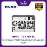 Load image into Gallery viewer, QNAP TS-673A-8G AMD Ryzen V1500B, 2.5GbE, M.2 Support