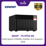 Load image into Gallery viewer, QNAP TS-673A-8G AMD Ryzen V1500B, 2.5GbE, M.2 Support
