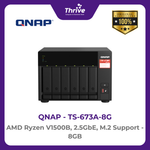 Load image into Gallery viewer, QNAP TS-673A-8G AMD Ryzen V1500B, 2.5GbE, M.2 Support