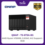 Load image into Gallery viewer, QNAP TS-673A-8G AMD Ryzen V1500B, 2.5GbE, M.2 Support