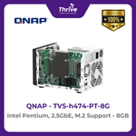 Load image into Gallery viewer, QNAP TVS-h474-PT-8G Intel Pentium, 2.5GbE, M.2 Support