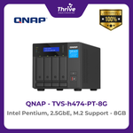 Load image into Gallery viewer, QNAP TVS-h474-PT-8G Intel Pentium, 2.5GbE, M.2 Support