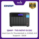 Load image into Gallery viewer, QNAP TVS-h674T-i5-32G Intel Core i5, Thunderbolt 4, 2.5GbE, M.2 Support