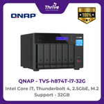 Load image into Gallery viewer, QNAP TVS-h874T-i7-32G Intel Core i7, Thunderbolt 4, 2.5GbE, M.2 Support