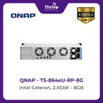 Load image into Gallery viewer, QNAP TS-864eU-RP-8G Intel Celeron, 2.5GbE