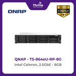 Load image into Gallery viewer, QNAP TS-864eU-RP-8G Intel Celeron, 2.5GbE