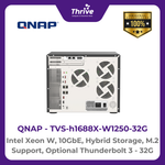 Load image into Gallery viewer, QNAP Intel Xeon W, 10GbE, Hybrid Storage, M.2 Support, Optional Thunderbolt 3 TVS-h1688X-W1250-32G