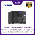 Load image into Gallery viewer, QNAP Intel Xeon W, 10GbE, Hybrid Storage, M.2 Support, Optional Thunderbolt 3 TVS-h1688X-W1250-32G