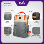 Load image into Gallery viewer, ET GoPack Grey Stone - Tas Laptop Wanita Premium (Grey) | Stylish Backpack