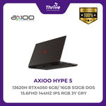 Load image into Gallery viewer, AXIOO PONGO 750 I7 13620H RTX4050 6GB/ 16GB 512GB DOS 15.6FHD 144HZ IPS RGB 3Y GRY
