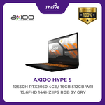 Load image into Gallery viewer, AXIOO PONGO 725 I7 12650H RTX2050 4GB/ 16GB 512GB W11 15.6FHD 144HZ IPS RGB 3Y GRY
