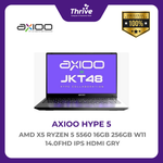 Load image into Gallery viewer, AXIOO HYPE 5 AMD X5 RYZEN 5 5560 16GB 256GB W11 14.0FHD IPS HDMI GRY