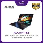 Load image into Gallery viewer, AXIOO HYPE 5 AMD X5 RYZEN 5 5560 8GB 256GB DOS 14.0FHD IPS HDMI BLU