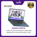 Load image into Gallery viewer, AXIOO HYPE 5 AMD JKT48 X3 RYZEN 5 3500 8GB 256GB DOS 14.0FHD IPS BLIT GRY