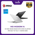 Load image into Gallery viewer, MSI MODERN 14 I5 1235 16GB 512GB W11+OHS 14.0FHD IPS BLIT 2Y SLV -C12MO.1282