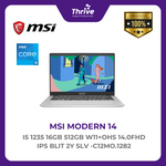 Load image into Gallery viewer, MSI MODERN 14 I5 1235 16GB 512GB W11+OHS 14.0FHD IPS BLIT 2Y SLV -C12MO.1282