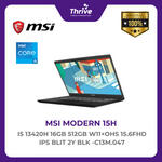 Load image into Gallery viewer, MSI MODERN 15H I5 13420H 16GB 512GB W11+OHS 15.6FHD IPS BLIT 2Y BLK -C13M.047
