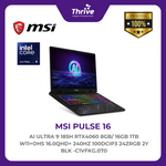 Load image into Gallery viewer, MSI PULSE 16 AI ULTRA 9 185H RTX4060 8GB/ 16GB 1TB W11+OHS 16.0QHD+ 240HZ 100DCIP3 24ZRGB 2Y BLK -C1VFKG.070