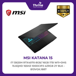 Load image into Gallery viewer, MSI KATANA 15 I7 13620H RTX4070 8GB/ 16GB 1TB W11+OHS 15.6QHD 165HZ 100DCIP3 4ZRGB 2Y BLK -B13VGK.1887
