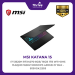 Load image into Gallery viewer, MSI KATANA 15 I7 13620H RTX4070 8GB/ 16GB 1TB W11+OHS 15.6QHD 165HZ 100DCIP3 4ZRGB 2Y BLK -B13VGK.2203
