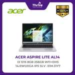 Load image into Gallery viewer, ACER ASPIRE LITE AL14 I3 1215 8GB 256GB W11+OHS 14.0WUXGA IPS SLV -51M.31Y7