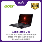 Load image into Gallery viewer, ACER NITRO V 15 RYZEN 5 7535HS RTX2050 4GB/ 8GB 512GB W11+OHS 15.6FHD 144HZ 2Y+ADP BLK -41.R2VJ