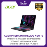 Load image into Gallery viewer, ACER PREDATOR HELIOS NEO 16 I7 13700HX RTX4060 8GB/ 16GB 1TB W11+OHS 16.0WQXGA 165HZ SRGB100 4ZRGB BLK -71.72DN