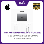 Load image into Gallery viewer, IBOX APPLE MACBOOK AIR 13 M2 8C GPU 8GB 256GB 8C CPU OS X 13.6 SPACE GREY -MLXW3ID