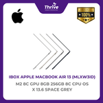 Load image into Gallery viewer, IBOX APPLE MACBOOK AIR 13 M2 8C GPU 8GB 256GB 8C CPU OS X 13.6 SPACE GREY -MLXW3ID