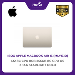 Load image into Gallery viewer, IBOX APPLE MACBOOK AIR 13 M2 8C CPU 8GB 256GB 8C GPU OS X 13.6 STARLIGHT GOLD -MLY13ID