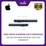 Load image into Gallery viewer, IBOX APPLE MACBOOK AIR 13 M3 10C GPU 8GB 512GB 8C CPU 13.0 MIDNIGHT -MRXW3ID