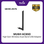Load image into Gallery viewer, MU6H AC650 High Gain Wireless Dual-Band USB Adapter