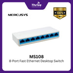 Load image into Gallery viewer, MS108 8-Port Fast Ethernet Desktop Switch