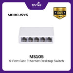 Load image into Gallery viewer, MS105 5-Port Fast Ethernet Desktop Switch