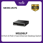 Load image into Gallery viewer, MS106LP 6-Port (4 PoE+) Fast Ethernet Desktop Switch