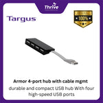 Load image into Gallery viewer, Armor 4-port hub with cable mgmt