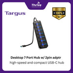 Load image into Gallery viewer, Desktop 7 Port Hub w/ 2pin adptr