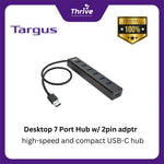 Load image into Gallery viewer, Desktop 7 Port Hub w/ 2pin adptr