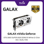 Load image into Gallery viewer, GALAX nVidia Geforce GTX 1660 SUPER 6GB DDR6 EX White (1-Click OC)- DUAL FAN