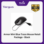 Load image into Gallery viewer, Armor Mini Blue Trace Mouse Retail Package - Black