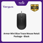 Load image into Gallery viewer, Armor Mini Blue Trace Mouse Retail Package - Black