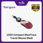 Load image into Gallery viewer, U102 Compact Blue Trace Travel Mouse (Red)