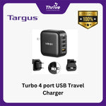 Load image into Gallery viewer, Turbo 4 port USB Travel Charger