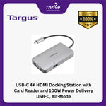 Load image into Gallery viewer, USB-C 4K HDMI Docking Station with Card Reader and 100W Power Delivery USB-C, Alt-Mode