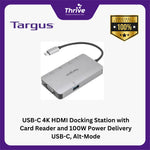 Load image into Gallery viewer, USB-C 4K HDMI Docking Station with Card Reader and 100W Power Delivery USB-C, Alt-Mode