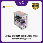 Load image into Gallery viewer, Antec CX300M RGB BLACK - Mini Tower Gaming Case - 4mm Tempered Glass Side Panel - Free 2Pcs 120mm RGB Fans Reverse + 1Pcs 120mm RGB Fans
