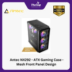Load image into Gallery viewer, Antec NX292 - ATX Gaming Case - Mesh Front Panel Design & Tempered Glass Side Panel - FREE 3 PCS 12CM RGB FANS + 1 PCS 12CM FAN