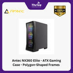 Load image into Gallery viewer, Antec NX360 Elite - ATX Gaming Case - Polygon-Shaped Frames with Massive Mesh Front Panel - Tempered Glass - FREE 3 PCS 12CM ARGB FANS + 1 PCS 12CM FAN