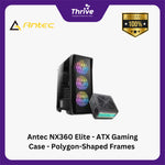 Load image into Gallery viewer, Antec NX360 Elite - ATX Gaming Case - Polygon-Shaped Frames with Massive Mesh Front Panel - Tempered Glass - FREE 3 PCS 12CM ARGB FANS + 1 PCS 12CM FAN