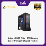 Load image into Gallery viewer, Antec NX360 Elite - ATX Gaming Case - Polygon-Shaped Frames with Massive Mesh Front Panel - Tempered Glass - FREE 3 PCS 12CM ARGB FANS + 1 PCS 12CM FAN